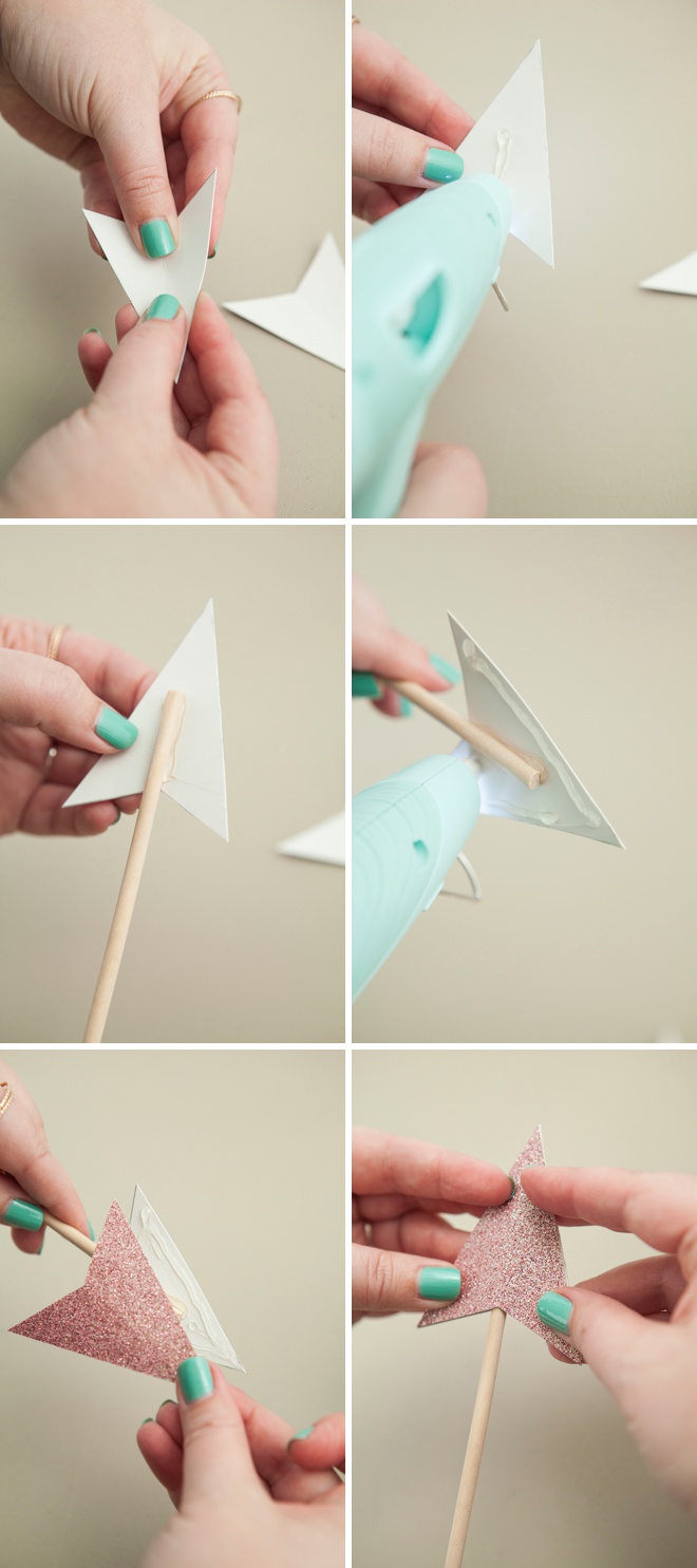 DIY your very own Cupids Arrow Cake Topper, with free patterns!