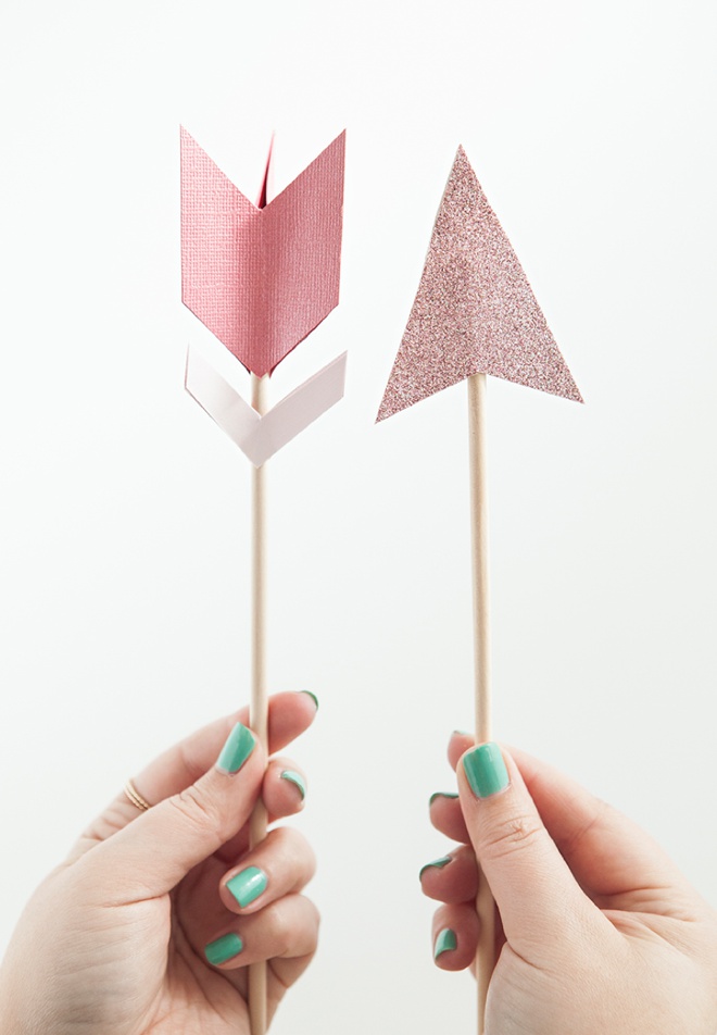 DIY your very own Cupids Arrow Cake Topper, with free patterns!