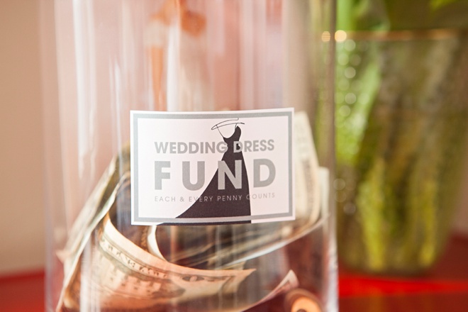 This Wedding Dress Fund Jar is easy to make and has free printables!