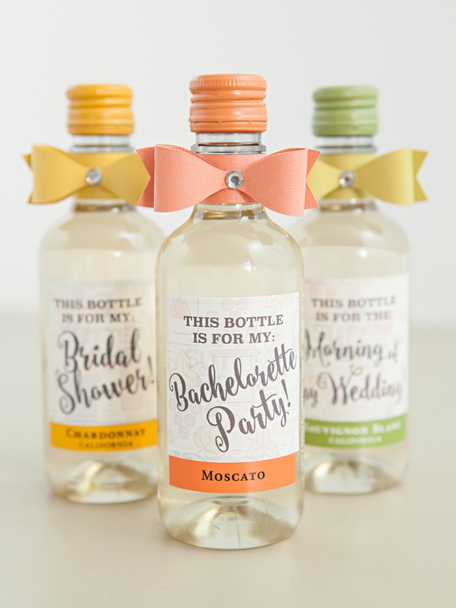 The Most Adorable DIY Mini-Wine Bottle Bridesmaid Gift Ever!