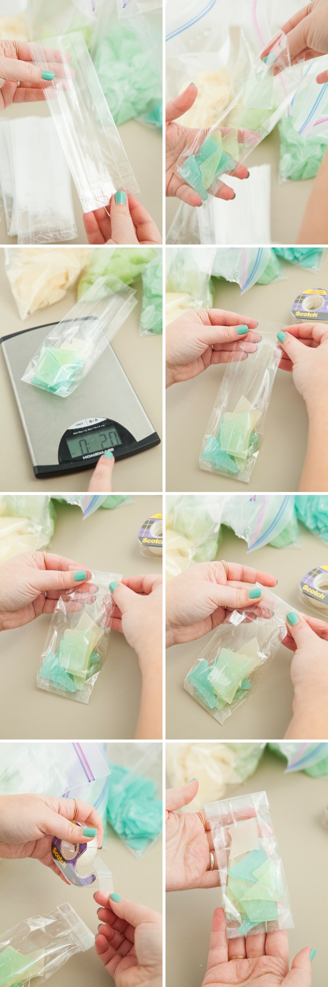 This is the best tutorial for how to make sea glass hard candy favors!