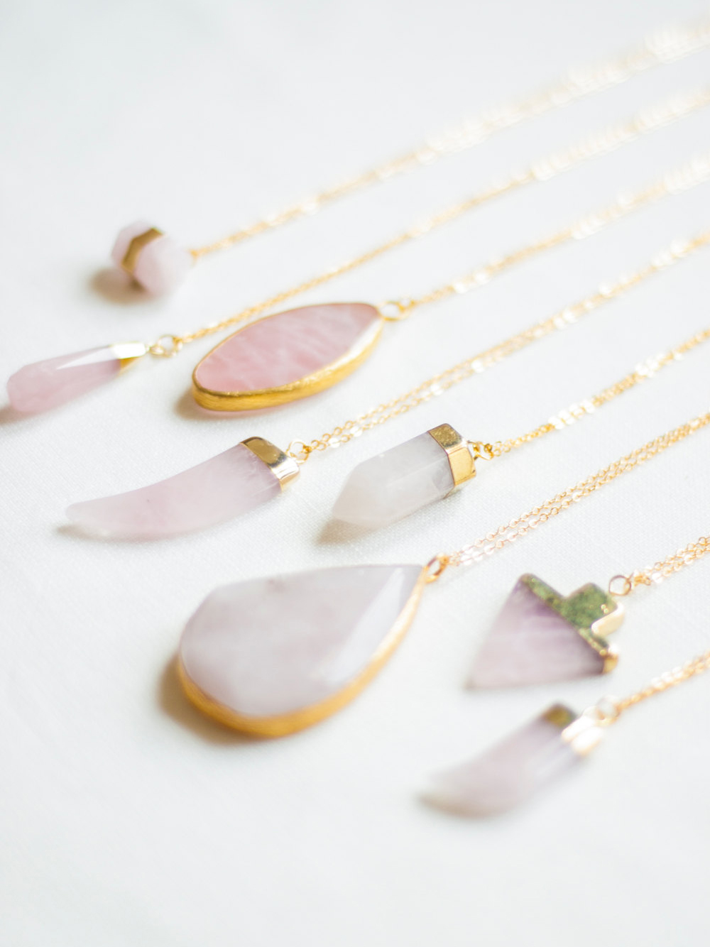 Check out these boho stone necklaces from Oliki on Etsy!