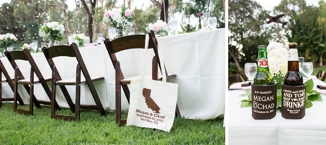 Love these sweet wedding bags for their guests!