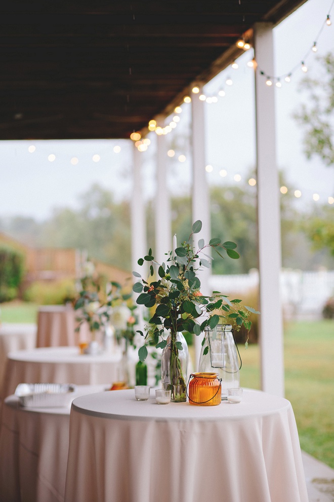 We're loving this gorgeous backyard cocktail party wedding!