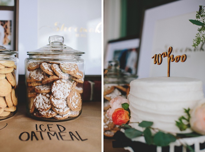 Awesome self-service style cookie dessert bar for a wedding!