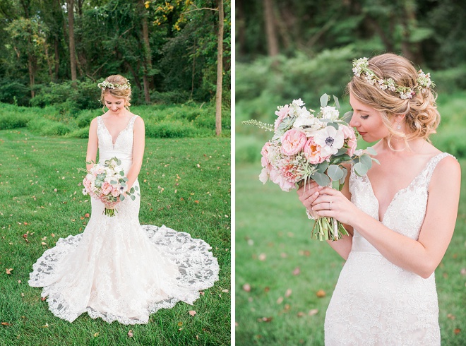 How darling is this gorgeous spring farm DIY wedding!