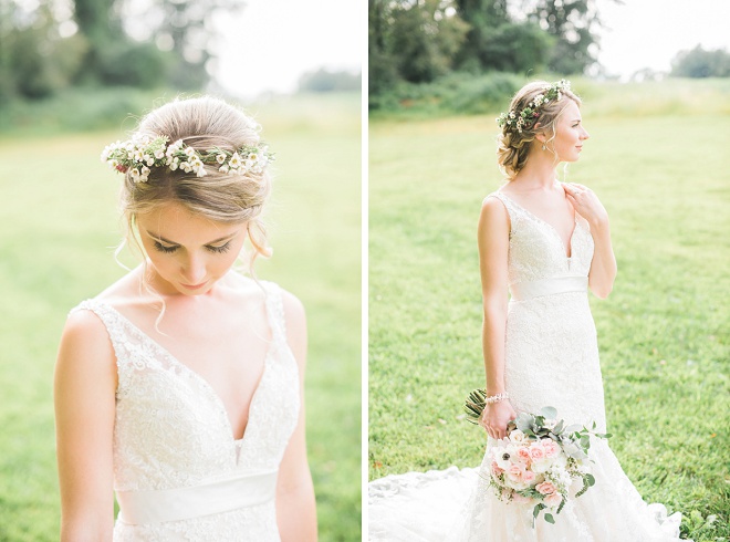 How darling is this gorgeous spring farm DIY wedding!