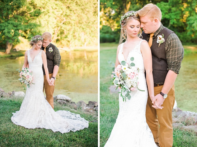 How darling is this gorgeous spring farm DIY wedding!