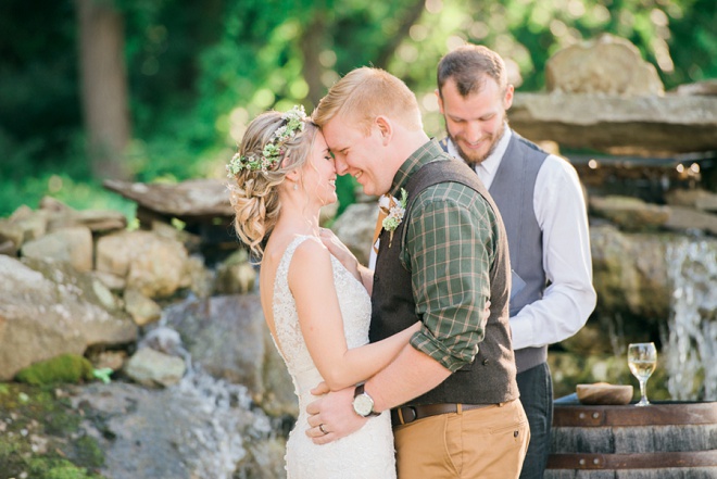 How darling is this gorgeous spring farm DIY wedding!