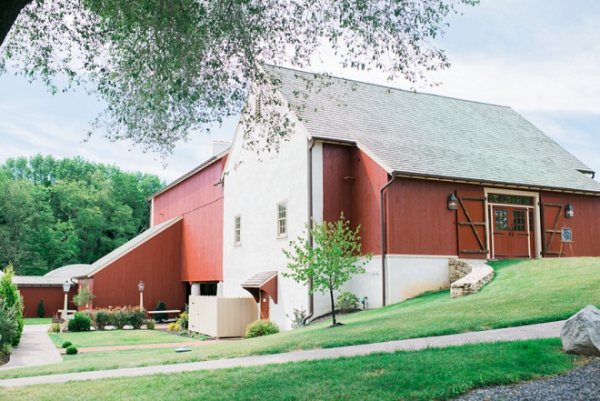 How darling is this gorgeous spring farm DIY wedding!