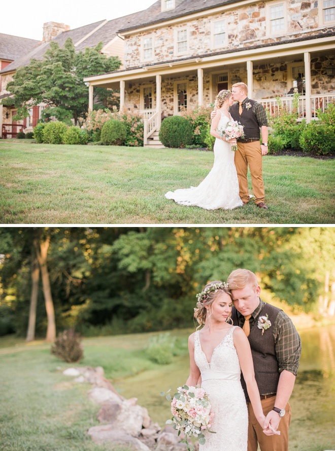 How darling is this gorgeous spring farm DIY wedding!