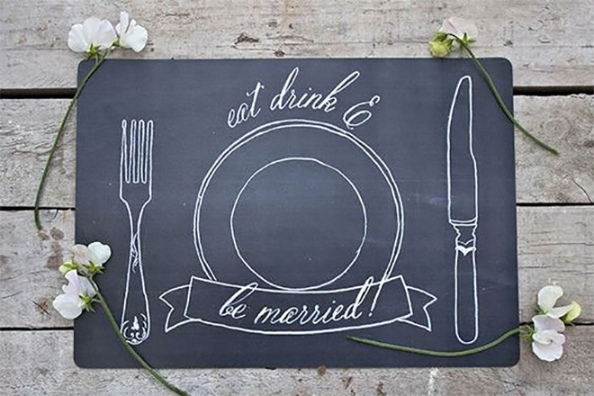 free printable wedding placemat