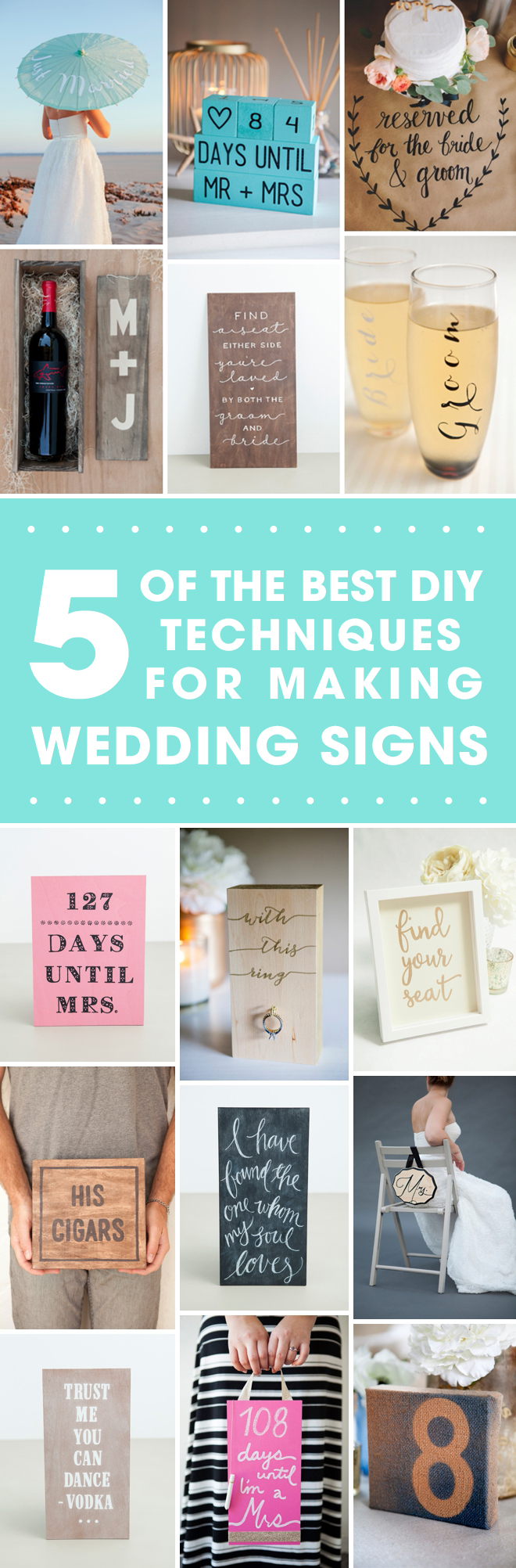 The 5 Ultimate Techniques For Making Wedding Signs!