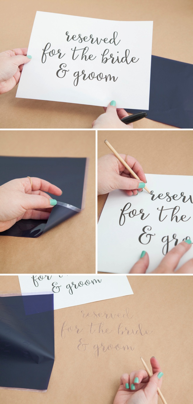 How to use transfer paper for perfect hand lettering!