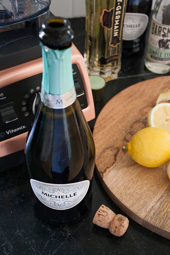 How to make a delicious frozen French 77 cocktail with Vitamix!