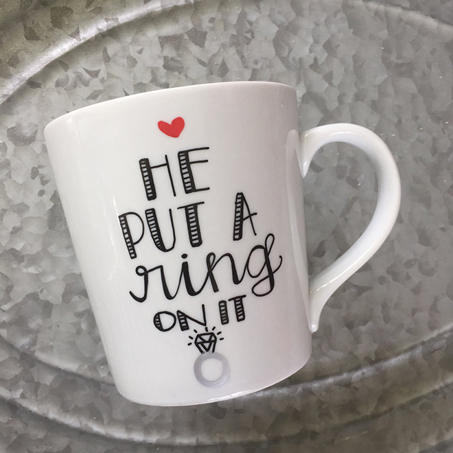 Darling He Put A Ring On It Coffee Mug from Morning Sunshine Shop on Etsy!