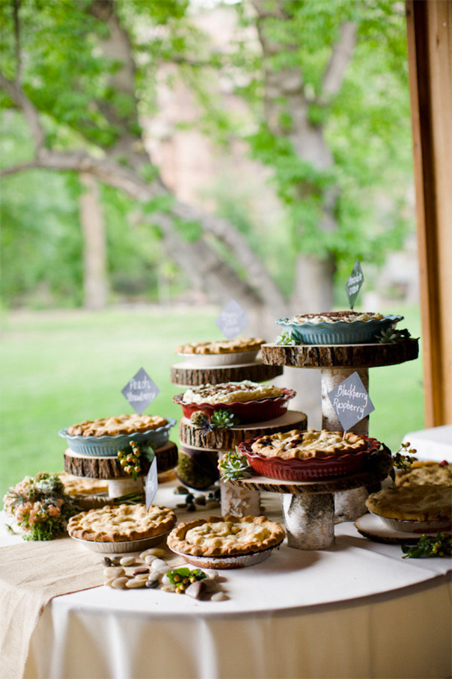 Wedding Pie Table