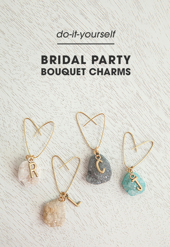 How to Make Bridal Bouquet Charms to Personalize Your Wedding 