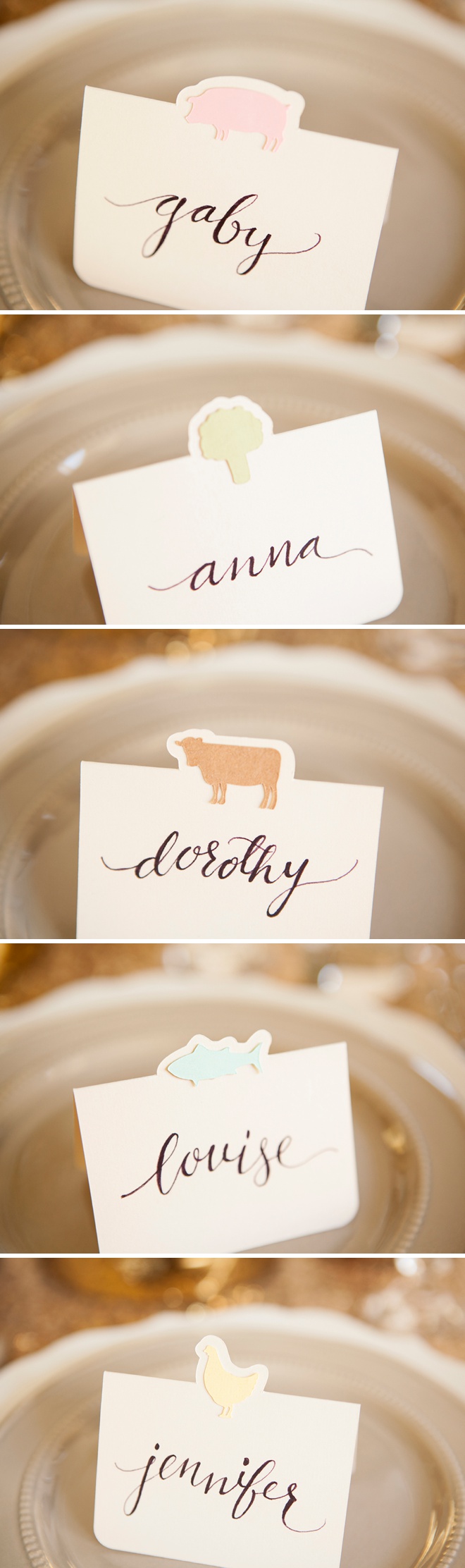 The Cutest Diy Entree Choice Seating Cards Ever