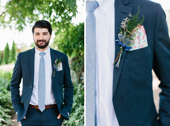 We love this Handsome Groom's wedding style!