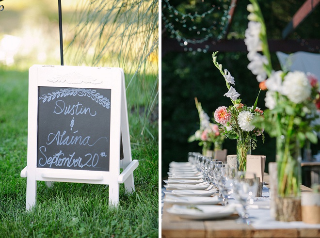 We're swooning over this boho backyard wedding!