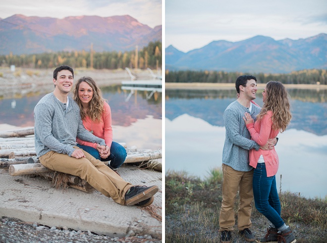 How darling is this couple and their lakeside engagement? Love!