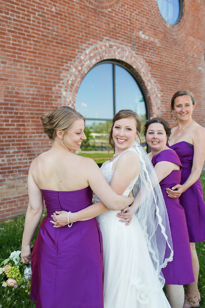 We're loving this Bride and her bright Bridesmaid's! Perfect for spring!