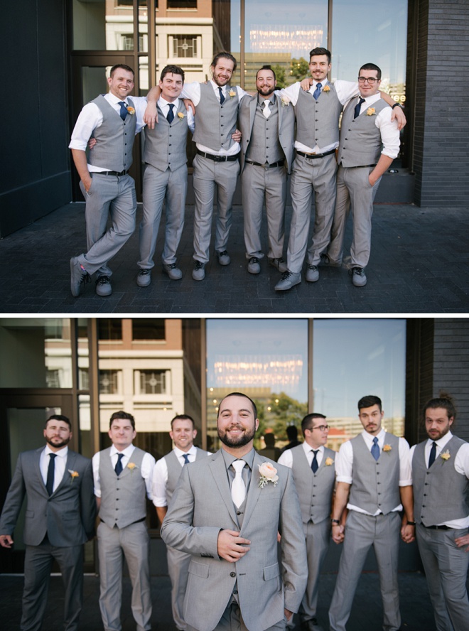 We love these fun shots of the Groom and his Groomsmen!