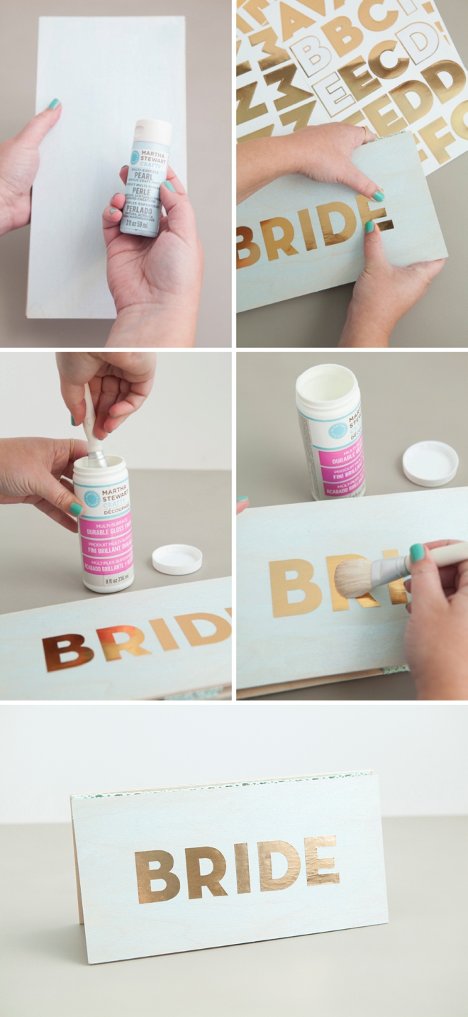 How to decoupage a wedding sign, the easy way!