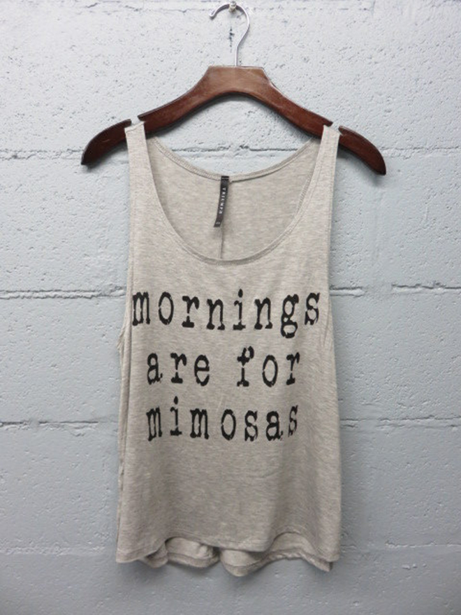 Mornings Are For Mimosas Tank Top by Little Things Adorn