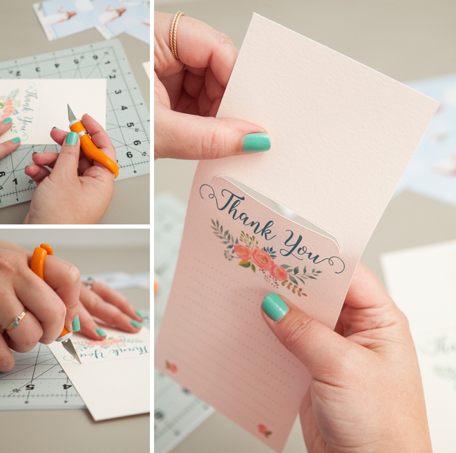 Adorable free, DIY printable thank you cards that you can add a photo to!
