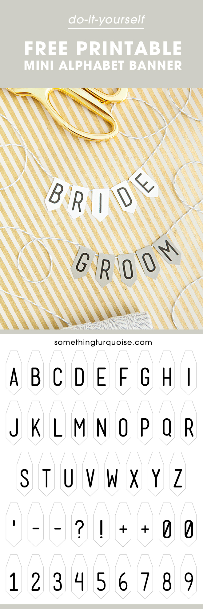 adorable free printable mini alphabet banner