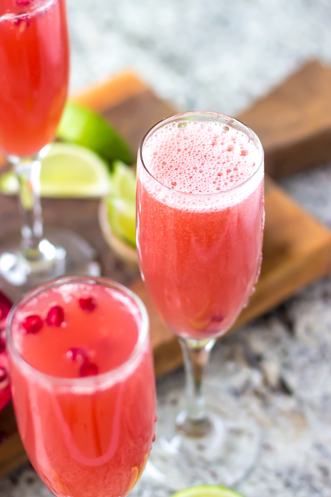 Awesome Mexican Pomegranate Mimosa Recipe