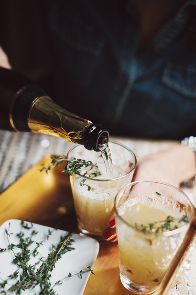 Awesome Pear and Thyme Mimosa Recipe