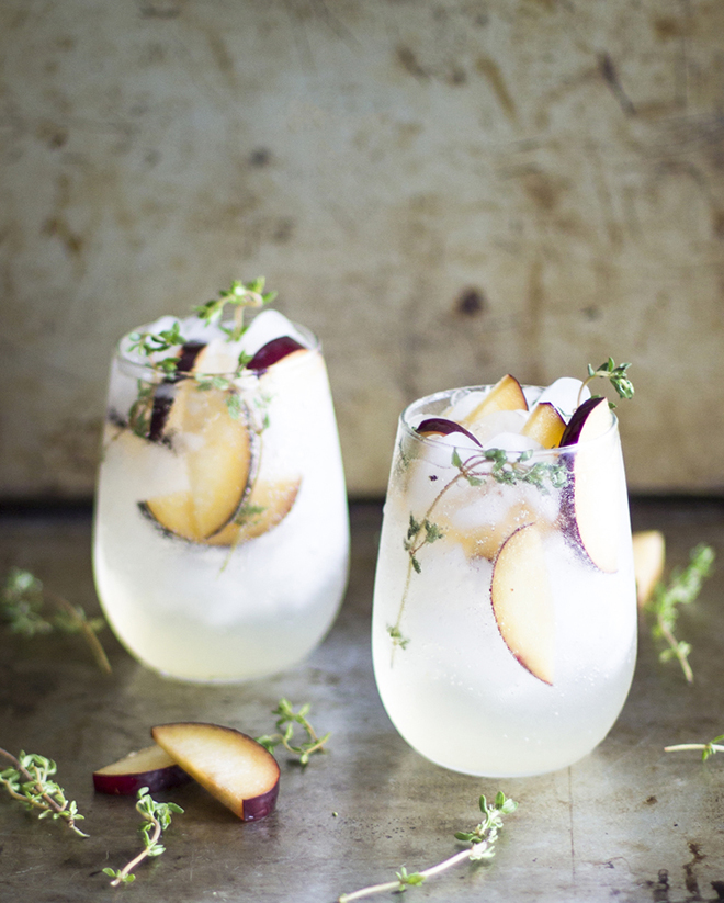 Awesome Plum and Thyme Prosecco Smash Recipe