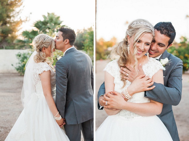 Swooning over this gorgeous Bride and Groom and their dreamy desert wedding!