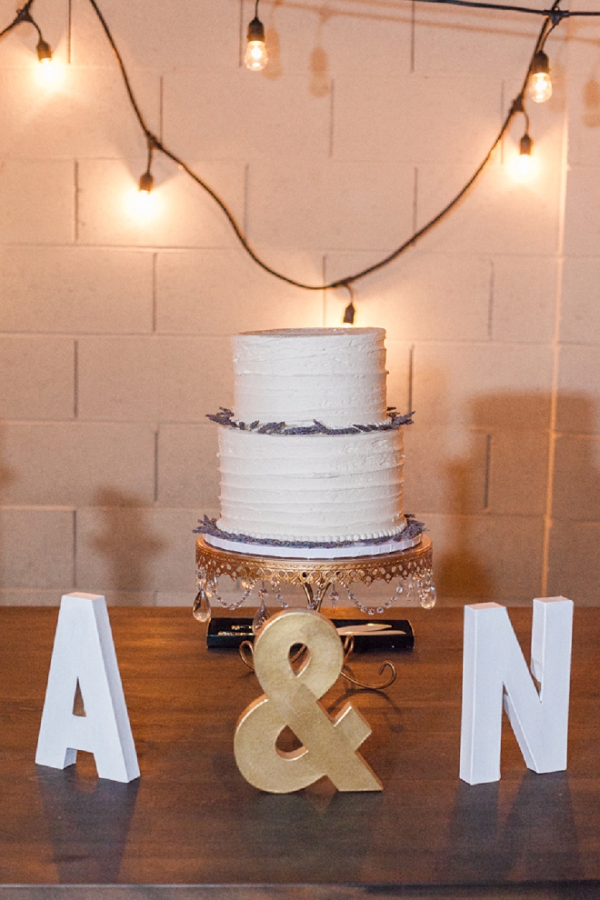 We're loving this gorgeous monogram and cake shot!
