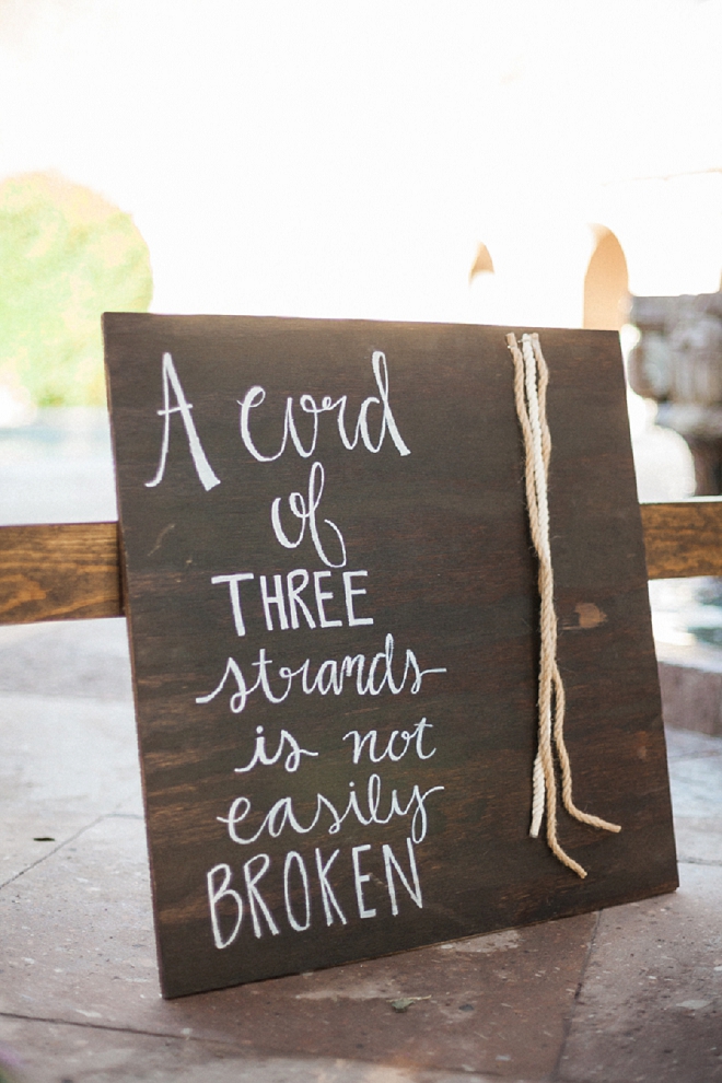 We love this darling wedding ceremony sign!