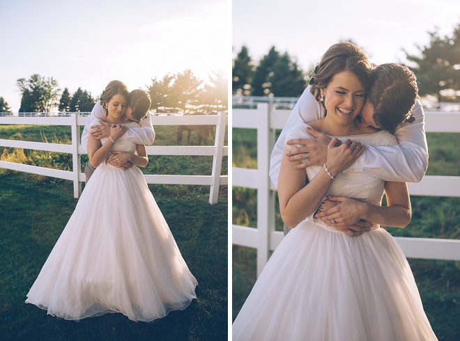 We're loving this darling Bride and Groom! The Bride looks gorgeous in her Grandmother's wedding dress!!