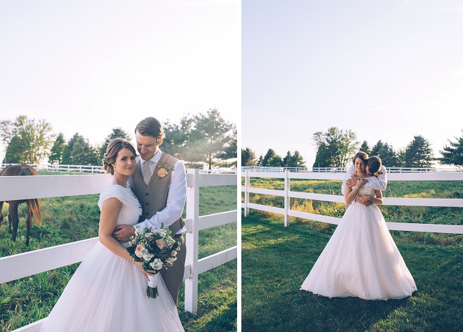 We're loving this darling Bride and Groom! The Bride looks gorgeous in her Grandmother's wedding dress!!