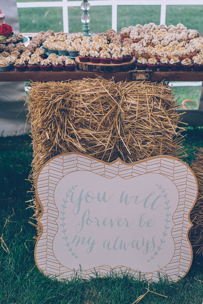 Gorgeous signage and details at this gorgeous barn wedding!