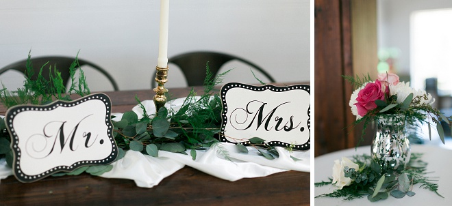 We're loving all of the greenery detail at this boho wedding!