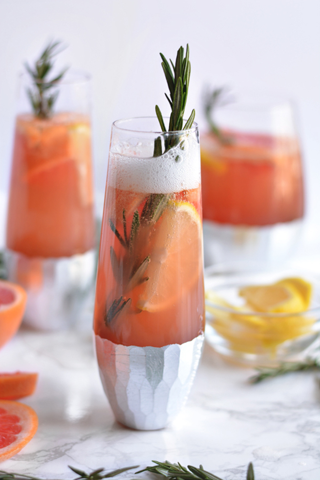 Awesome Bubbly Grapefruit Sangria Recipe