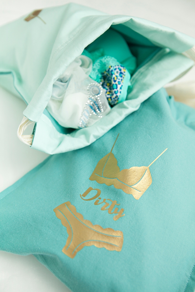 How To Make The Most Adorable Clean + Dirty Lingerie Bags!