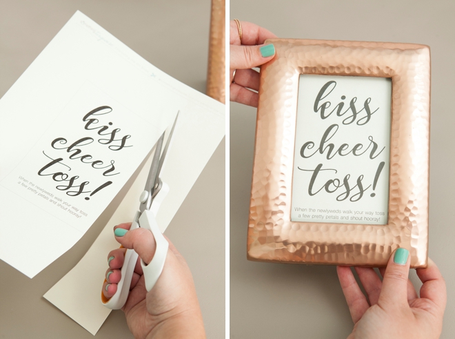 Absolutely adorable DIY petal toss bar for your wedding ceremony!