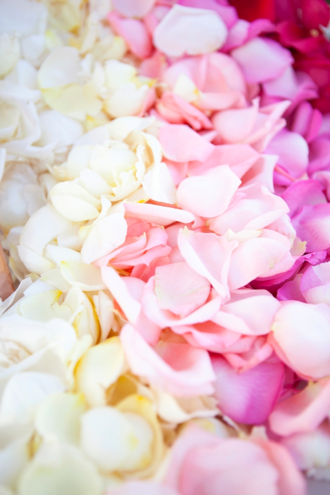 Absolutely adorable DIY petal toss bar for your wedding ceremony!