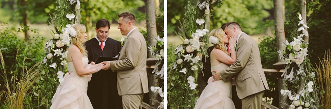We're swooning over this sweet rustic outdoor wedding and DIY barn reception!