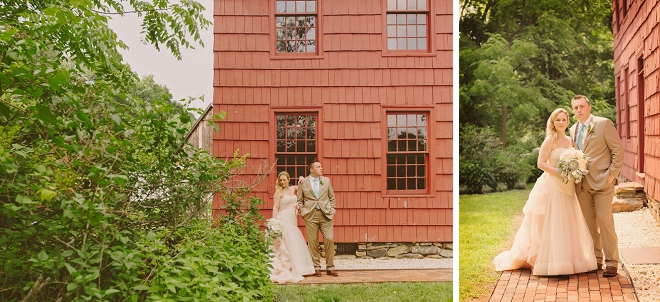 We're swooning over this gorgeous Bride and Groom and their rustic barn wedding!