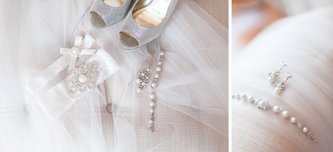 Loving this Bride's gorgeous details, shoes and veil!
