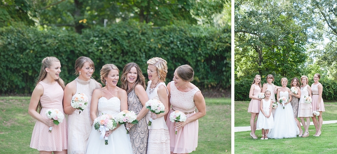 We're loving this sweet Bride and her gorgeous Bridesmaid's!